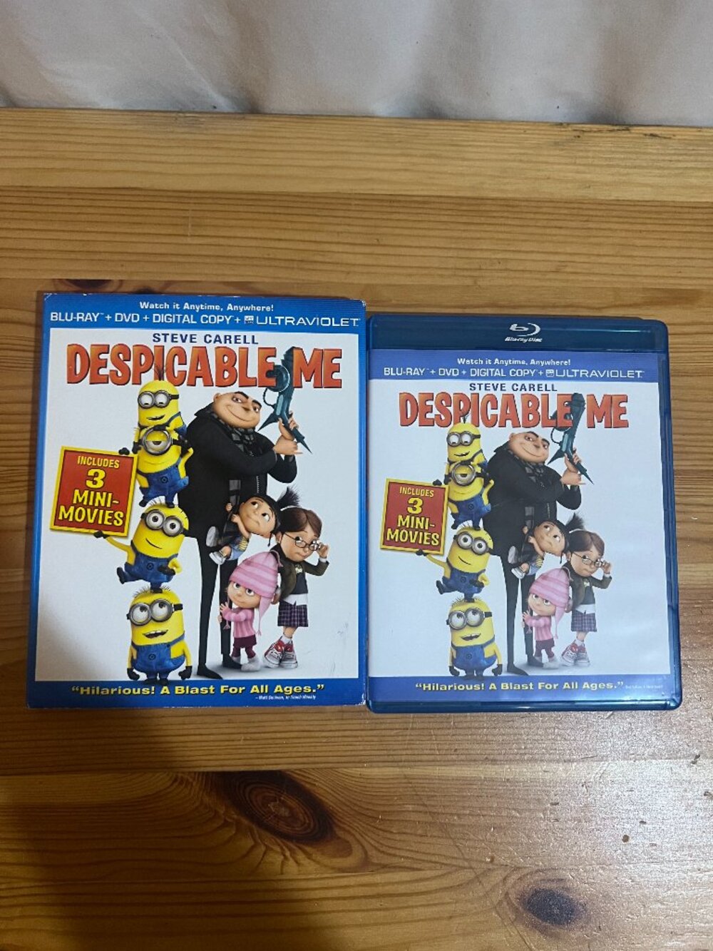 Despicable Me Blu-ray+DVD+Digital Code with Slipcover Used Good Condition $12